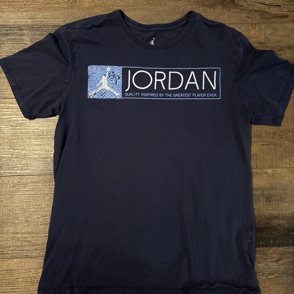 Jordan Air Jordan Vintage T-shirt Navy Blue Basketball Graphic Medium